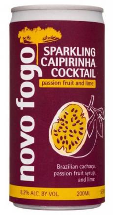 Novo Fogo - Caipirinha Passion Fruit Lime Cocktail (4 pack cans) (4 pack cans)