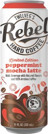 Rebel Hard Coffee - Peppermint Mocha Latte (4 pack cans) (4 pack cans)