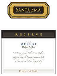 Via Santa Ema - Merlot Maipo Valley Reserve 2020