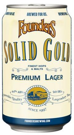 Founders Brewing Co. - Solid Gold Premium Lager (24 pack cans) (24 pack cans)