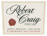 Robert Craig - Cabernet Sauvignon Estate Howell Mountain 2011